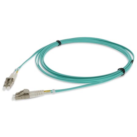 Add-On 2M LC MALE TO LC MALE STRAIGHT AQUA OM4 DUPLEX LSZH FIBER PATCH CABLE ADD-LC-LC-2M5OM4LZ